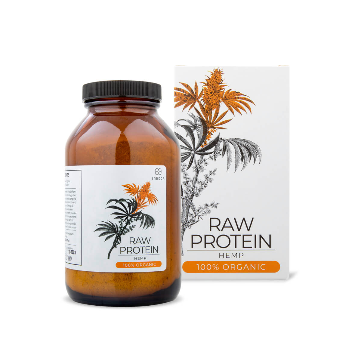 Raw Organic Hemp Protein Powder Endoca