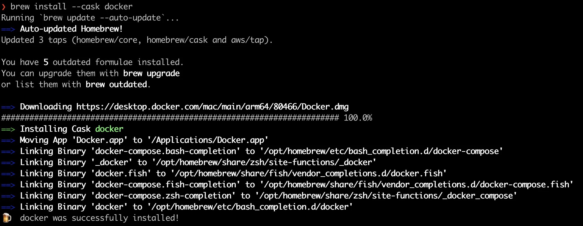 Getting started with Docker and on macOS End Point Dev