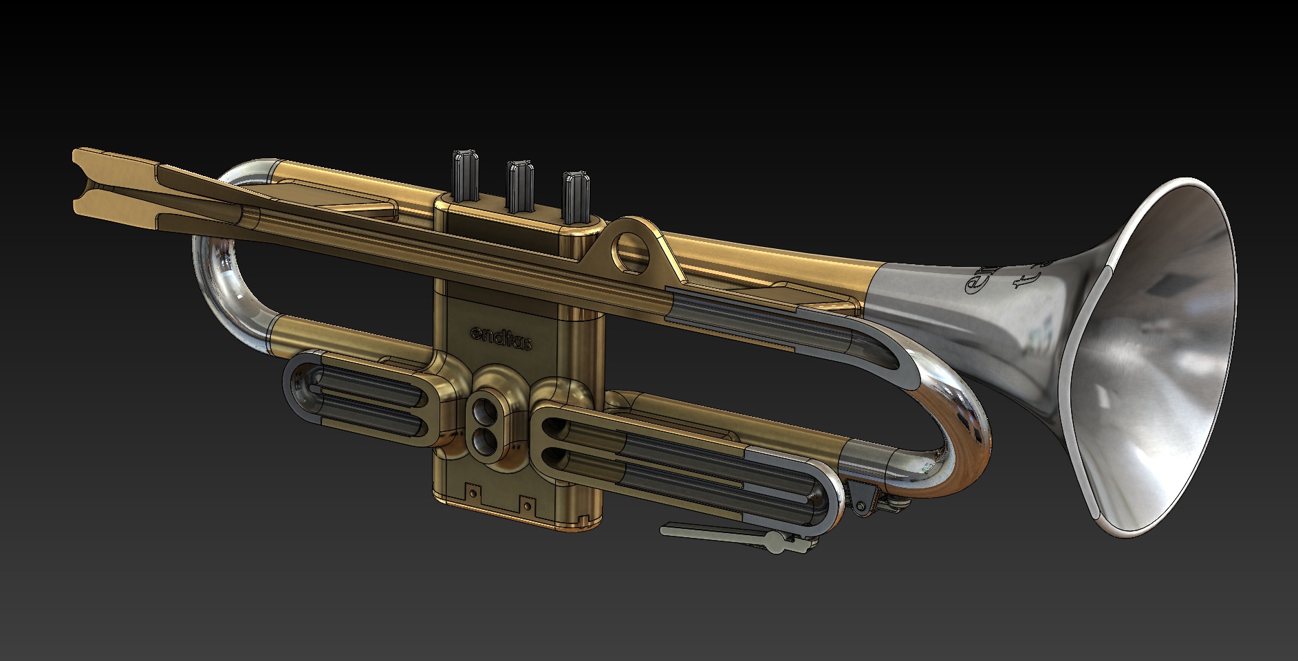 Full Size Printable Trumpet. EnDTaS