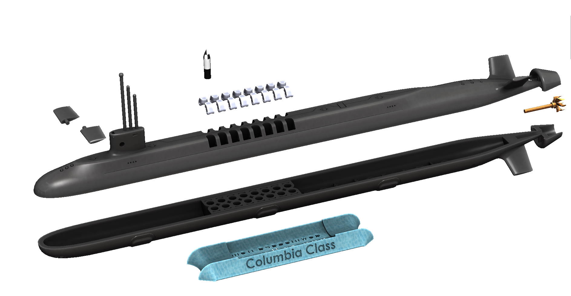 Columbia Class Submarine Model. Page 2 EnDTaS