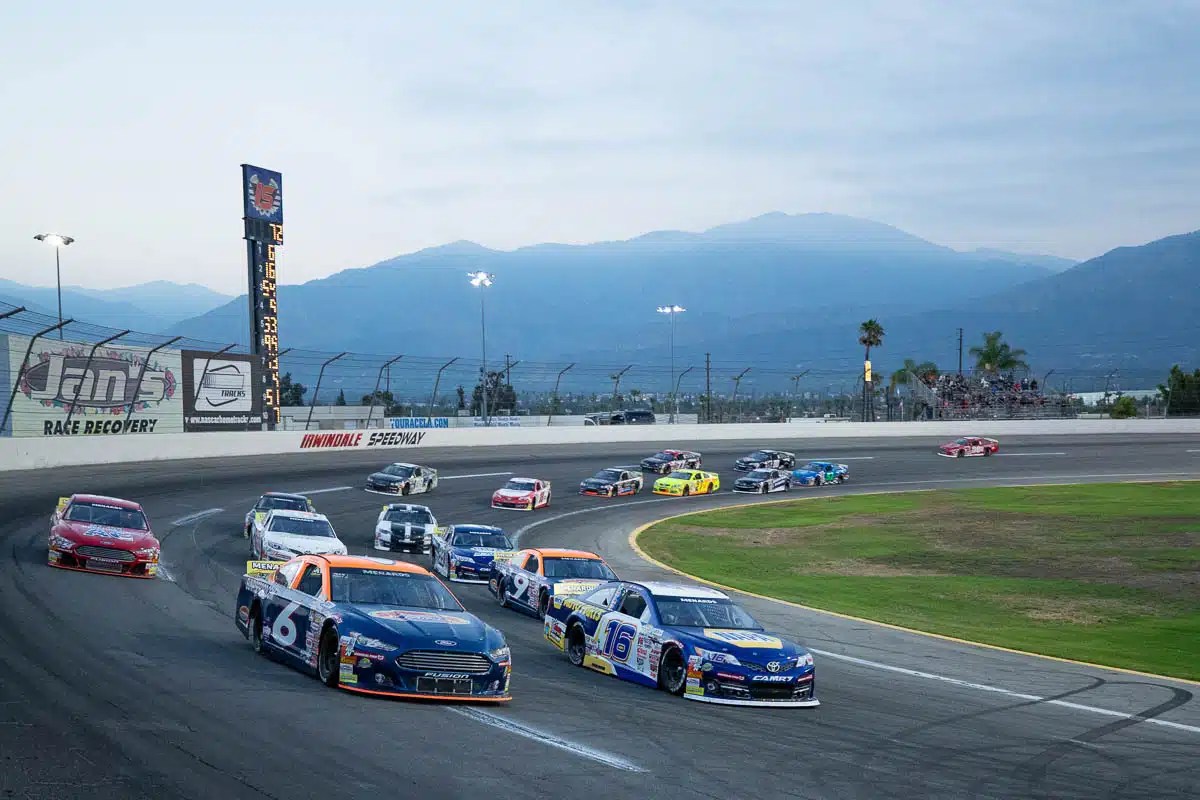 Love Takes Third Consecutive NASCAR Win at Irwindale Speedway Performance Motor Oil