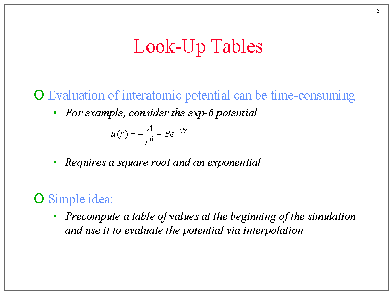 LookUp Tables