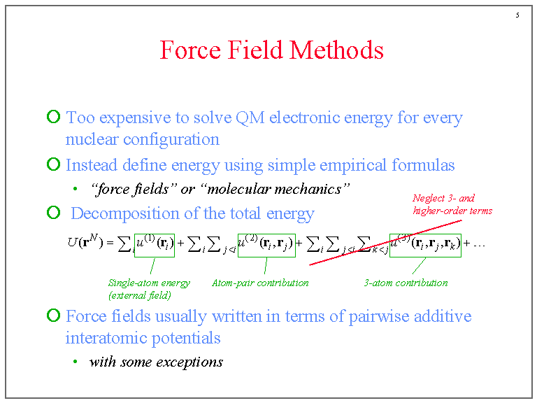 Force Field Methods