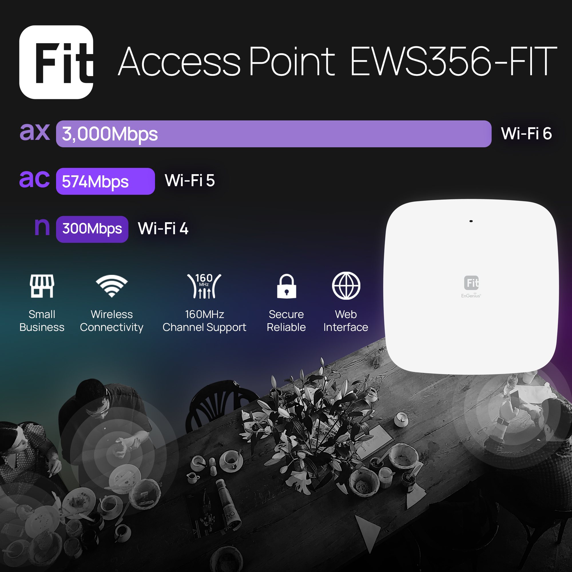 Wi-Fi 6 Access Point EWS356-FIT | EnGenius