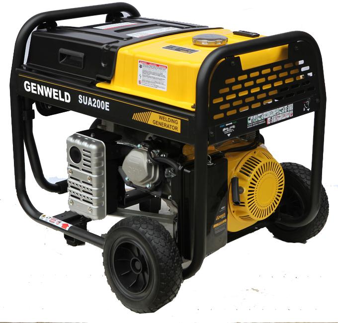 Civil Purpose Small Engine Driven Welder SUA200E 200A Gasoline MMA