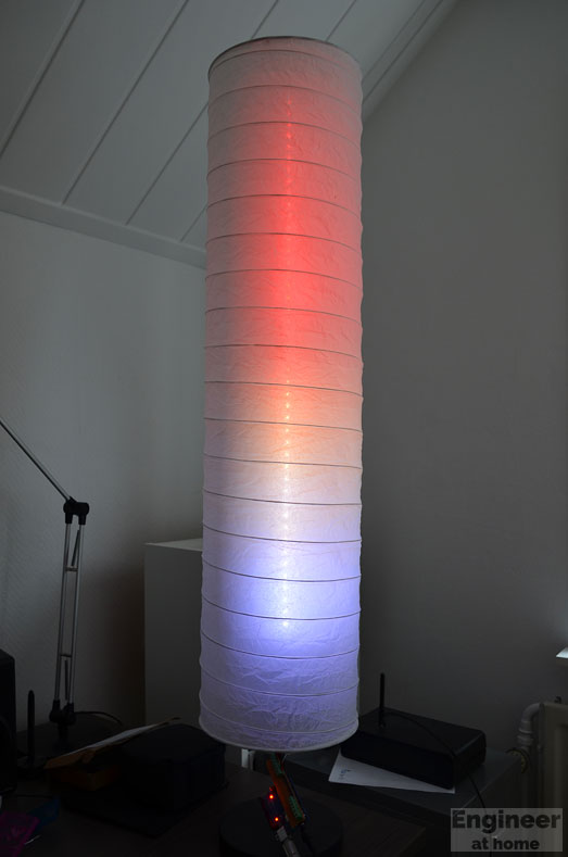 WS2812B IKEAlamp met Arduino en FastLED
