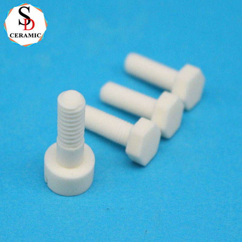 99Alumina Ceramic Threaded 8mm Long Rod