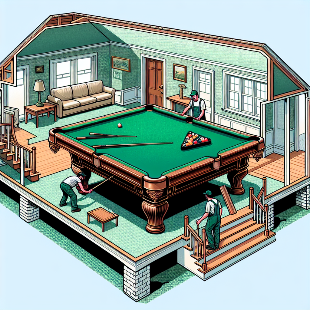 can we put a 84" game table that weight 350 lbs in a room upstairs