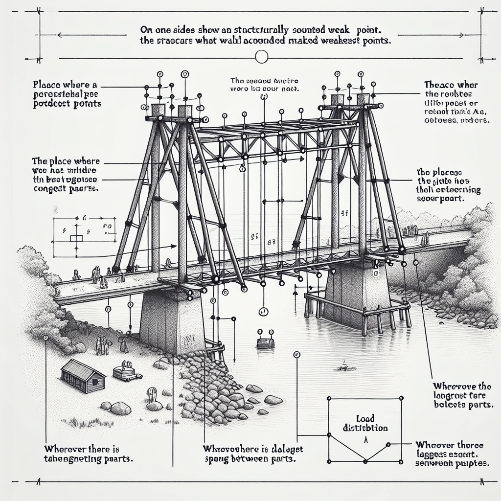What are the weakest points of an AFrame Bridge?