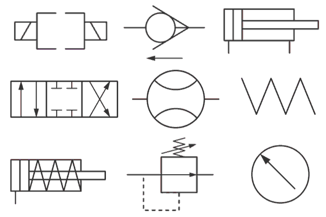 hydraulic symbols