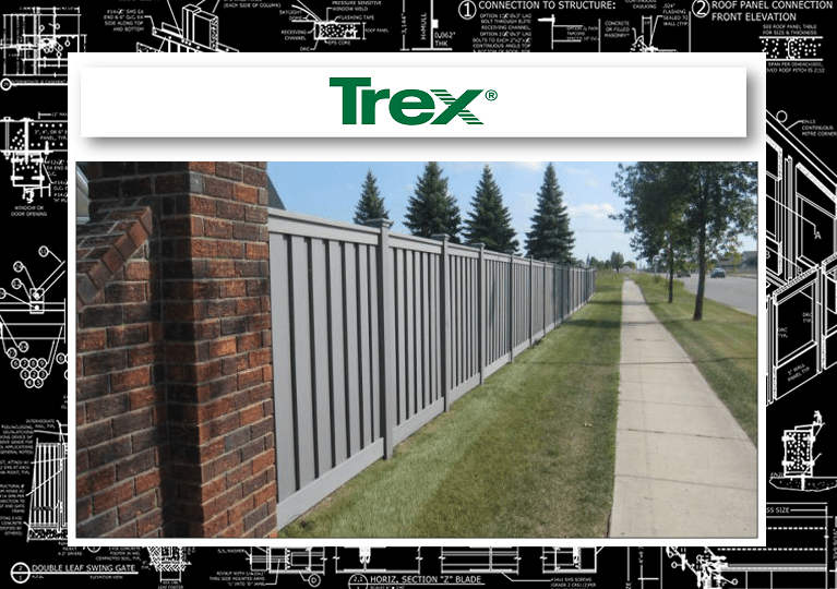 Trex Seclusions 9' 12' Tall Composite Fence Vertical Slats (MPS 21