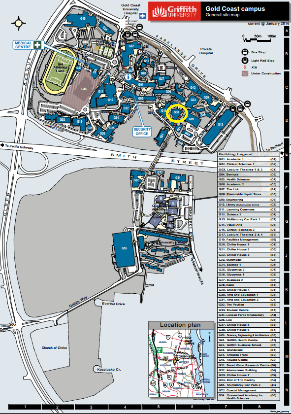 Gold Coast University Hospital Map Gold Coast University Hospital Map Color 2018