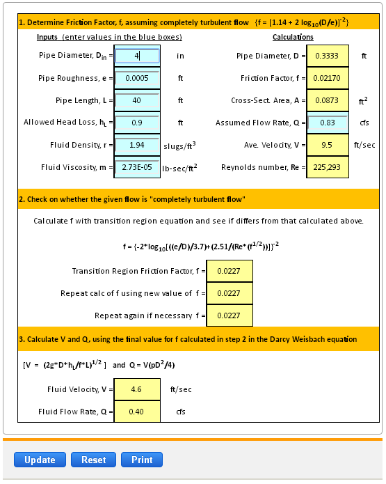 Pipe Flow Flow Rate and Velocity Equations and Calculator Engineers Edge