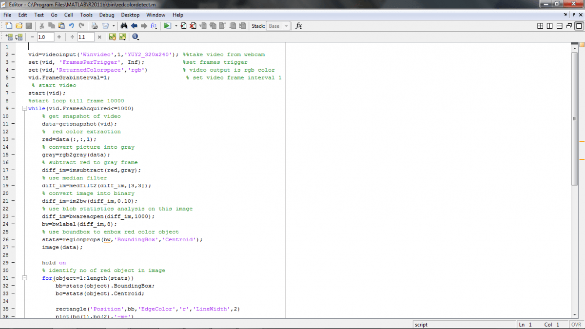 Matlab Programming Using Matlab for Colour Detection EngineersGarage