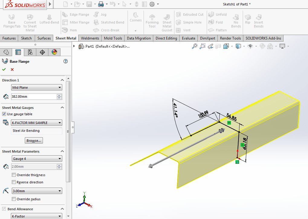Sheet Metal Success in SOLIDWORKS Engineers Rule
