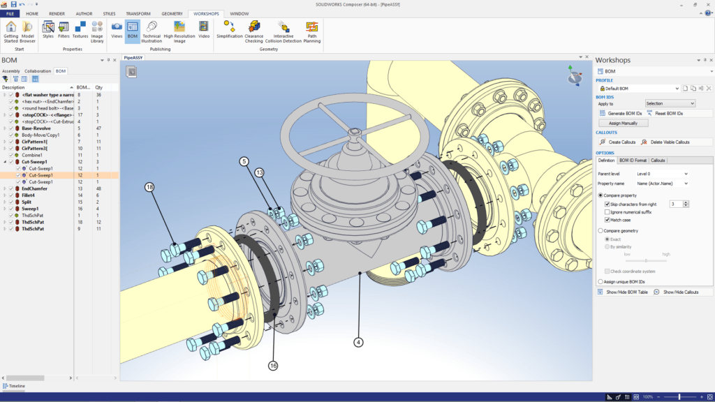 A Solid Composition Technical Document Creation with Composer