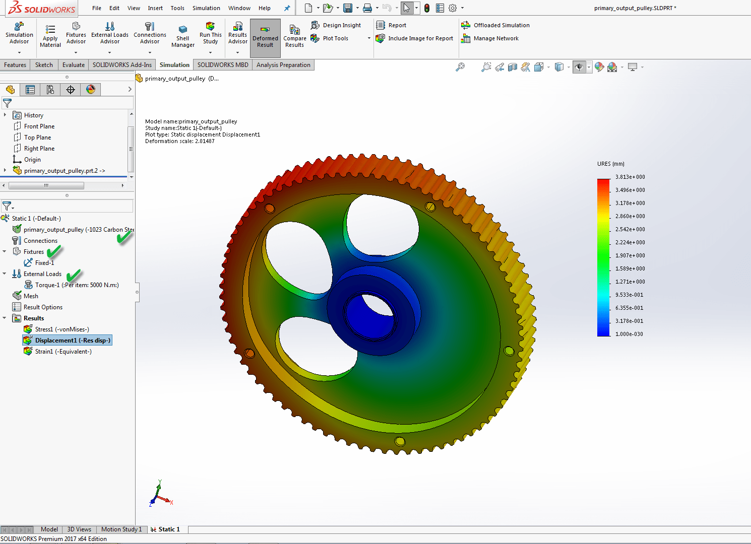 Solidworks simulation