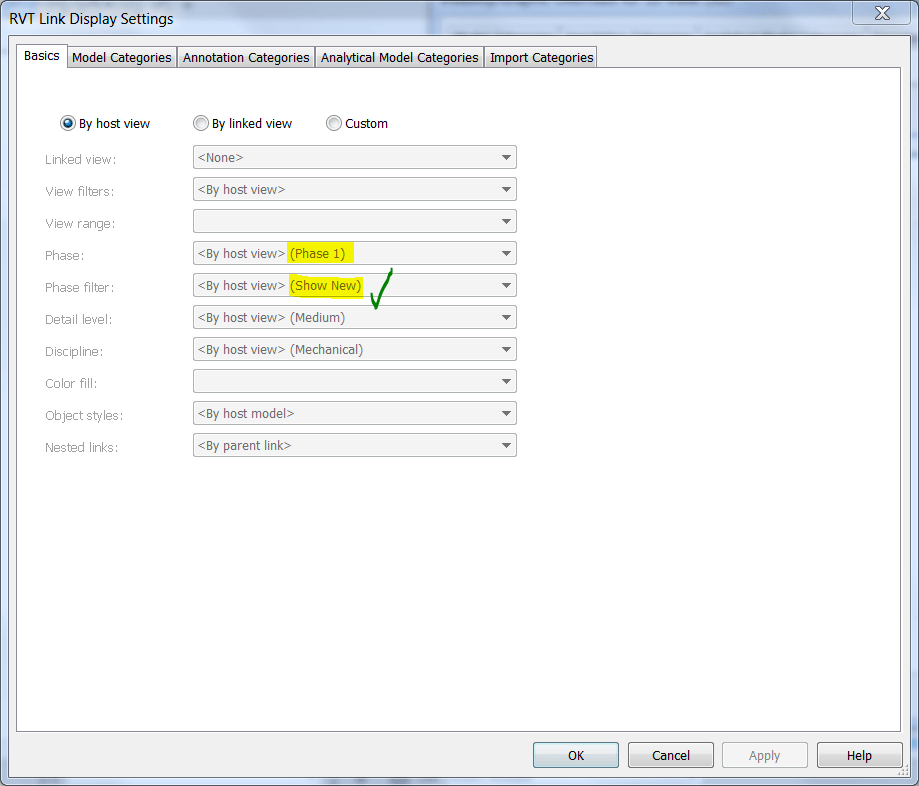 Phases and phase filters in linked Revit® models engipedia