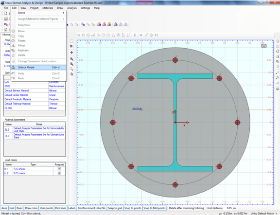 Example 10: Construction of interaction diagram for a composite cross