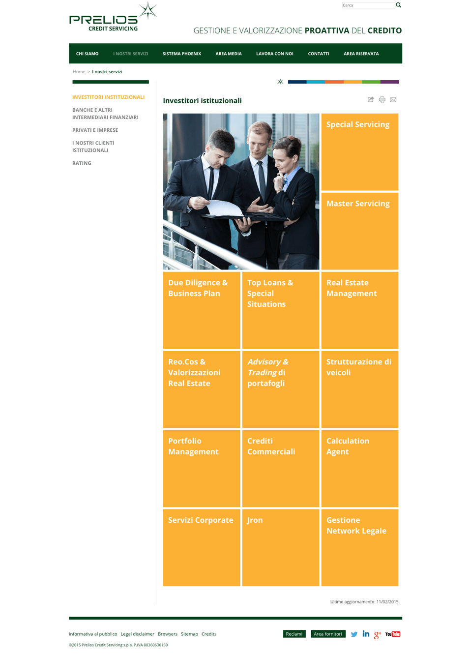 Prelios Credit Servicing Restyling Engitel