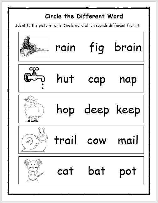 ThreeLetter Rhyming Words Workbook for Kids EnglishBix