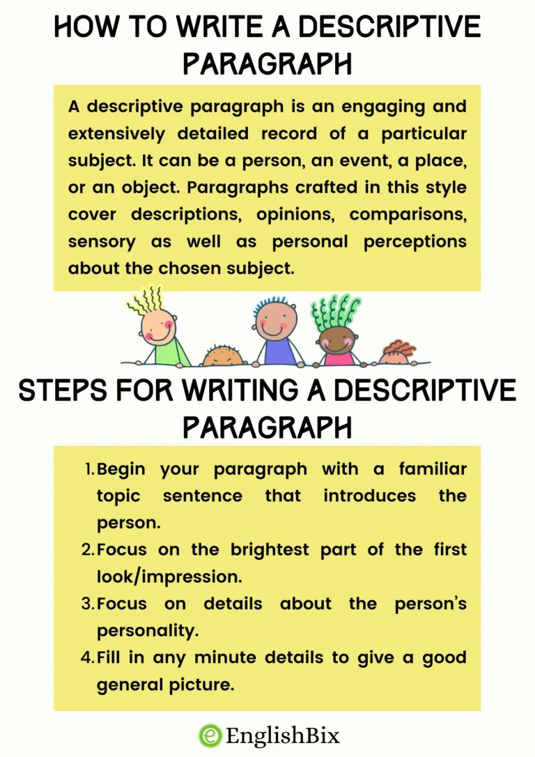Descriptive Paragraph How to Write with Examples EnglishBix