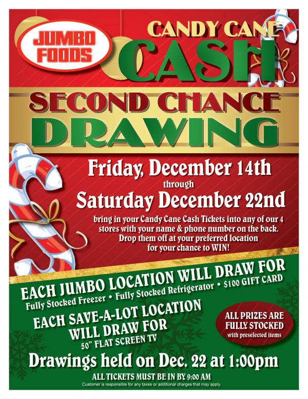 2nd Chance Candy Cane Cash Drawing Today Enid Buzz