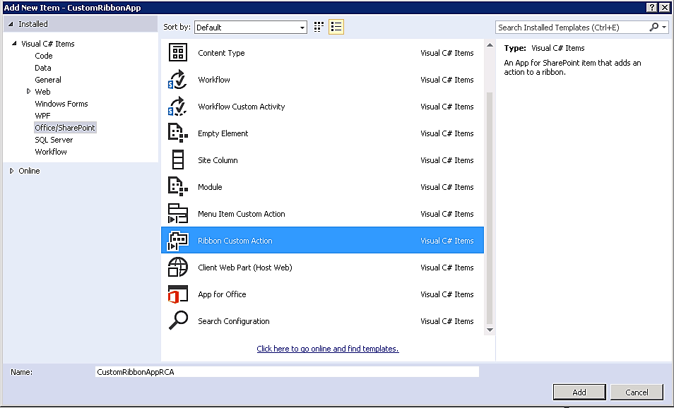 Adding Custom Ribbon Tab in the SharePoint 2013 Server Ribbon