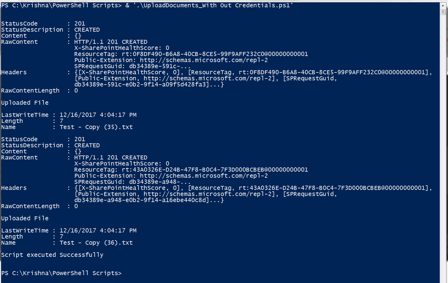 Powershell Upload File to Sharepoint Online Document Library Tovar