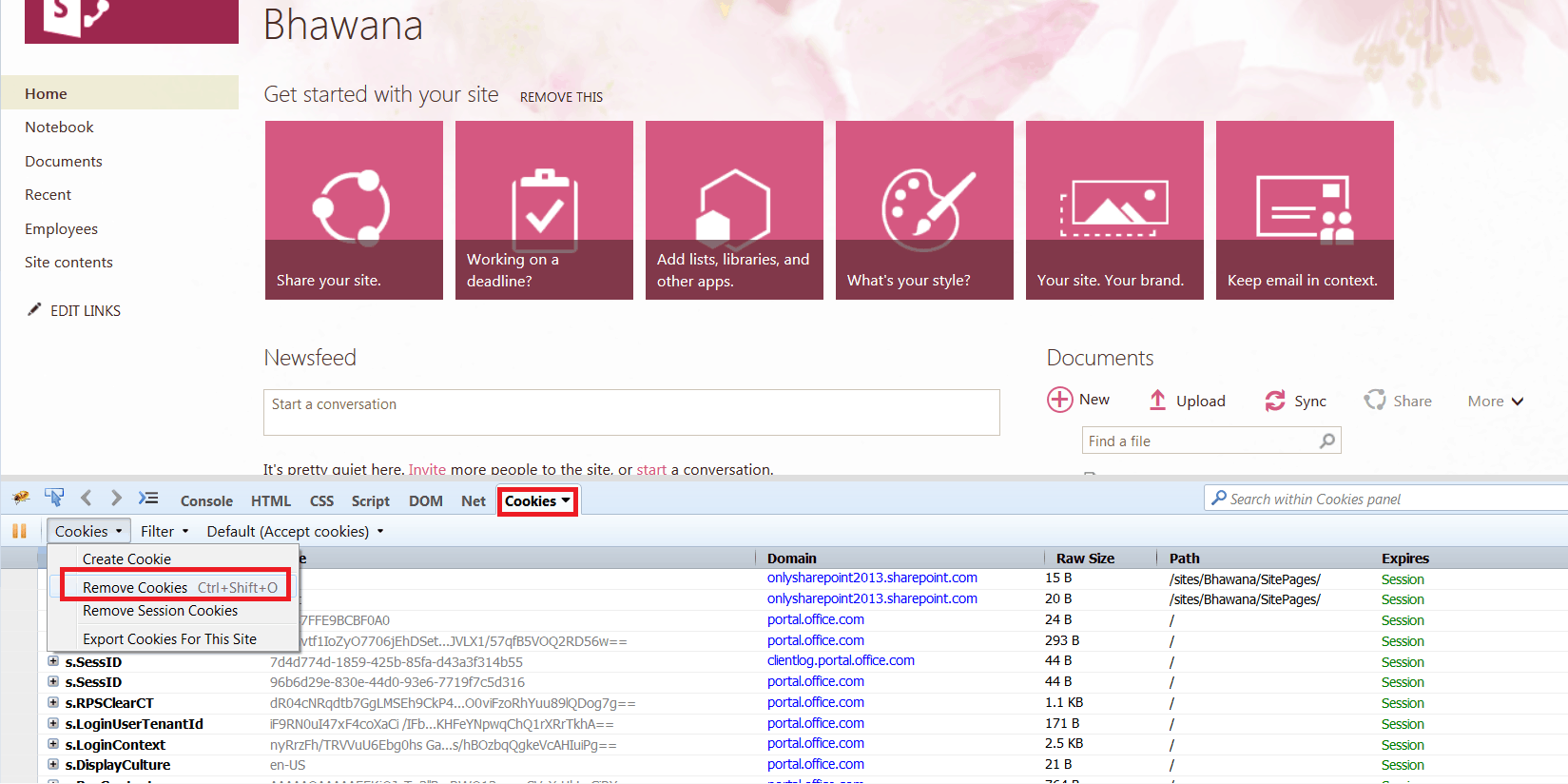 Clearing cache to view SharePoint missing components in SharePoint 2016