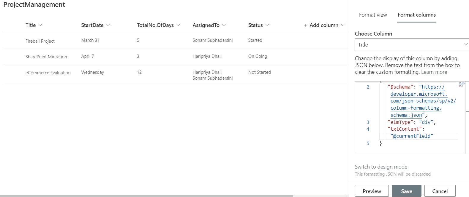 SharePoint column formatting examples Enjoy SharePoint