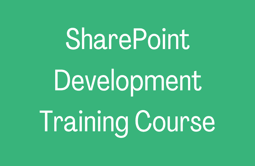 SharePoint developer training course