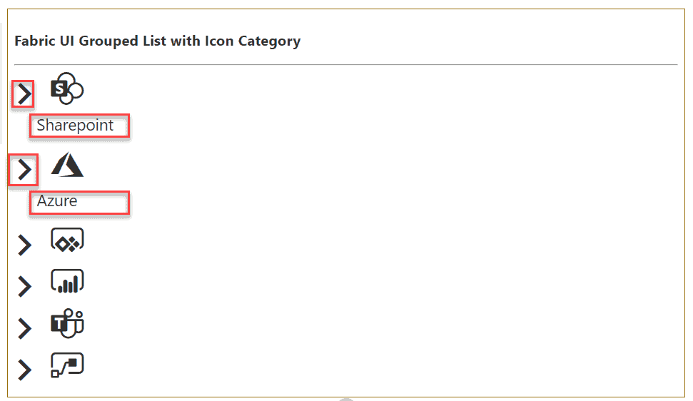 How to use office UI fabric react groupedlist in SPFx web part Enjoy