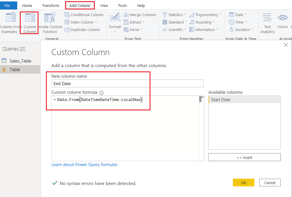 Create Date Table In Power Bi