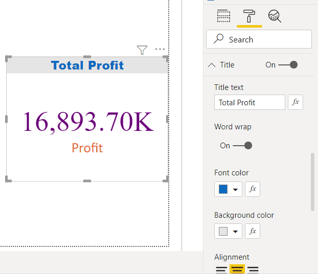 Card Visual In Power Bi