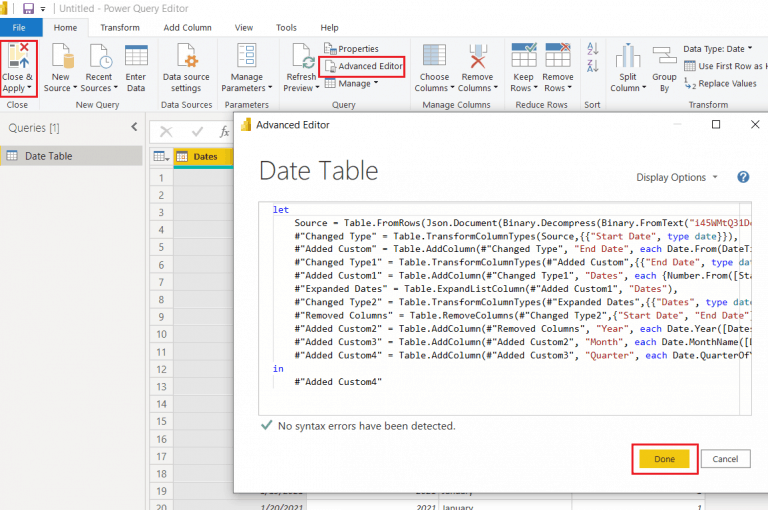 Power bi create a date table Complete tutorial Enjoy SharePoint