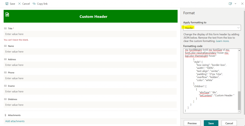 How to Customize SharePoint Modern list form using JSON Enjoy SharePoint