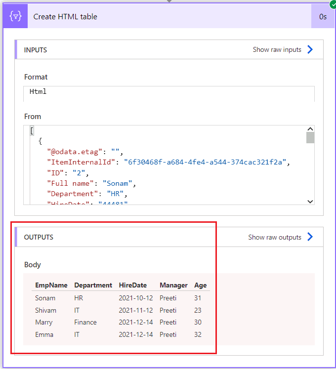 Power Automate list rows present in a table filter query EnjoySharePoint