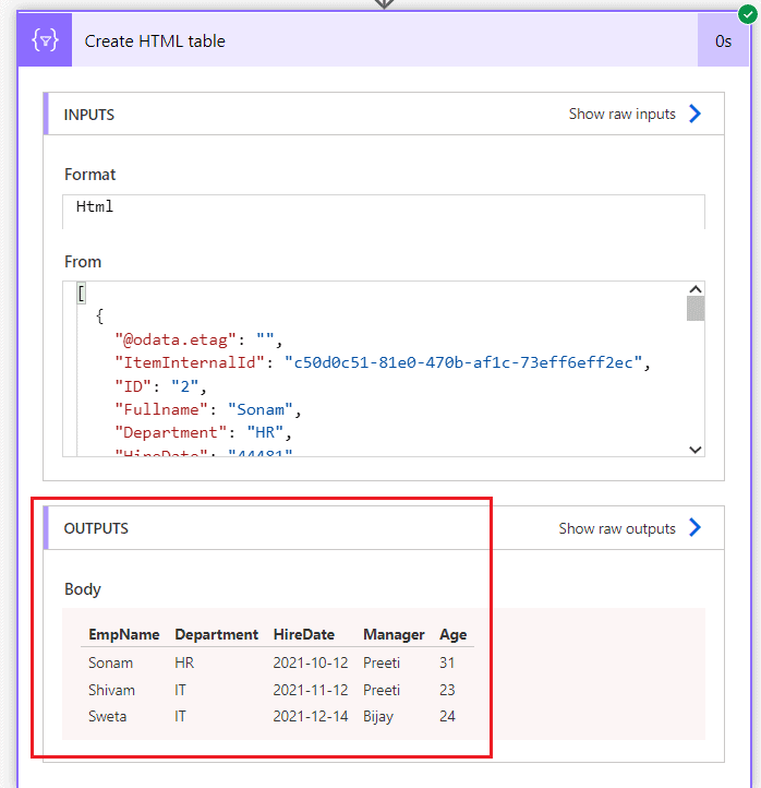 Power Automate list rows present in a table filter query EnjoySharePoint