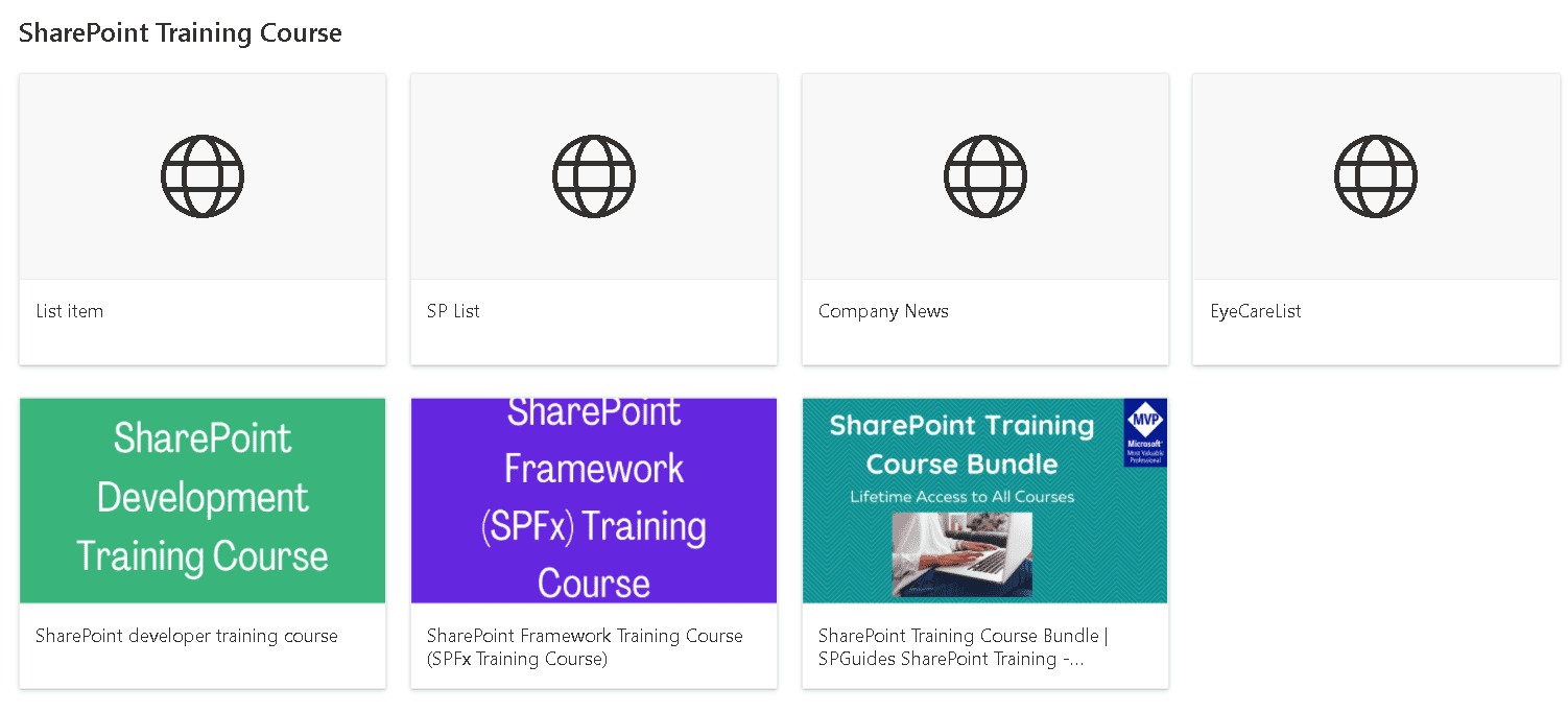 SharePoint Quick Links  Part Enjoy SharePoint