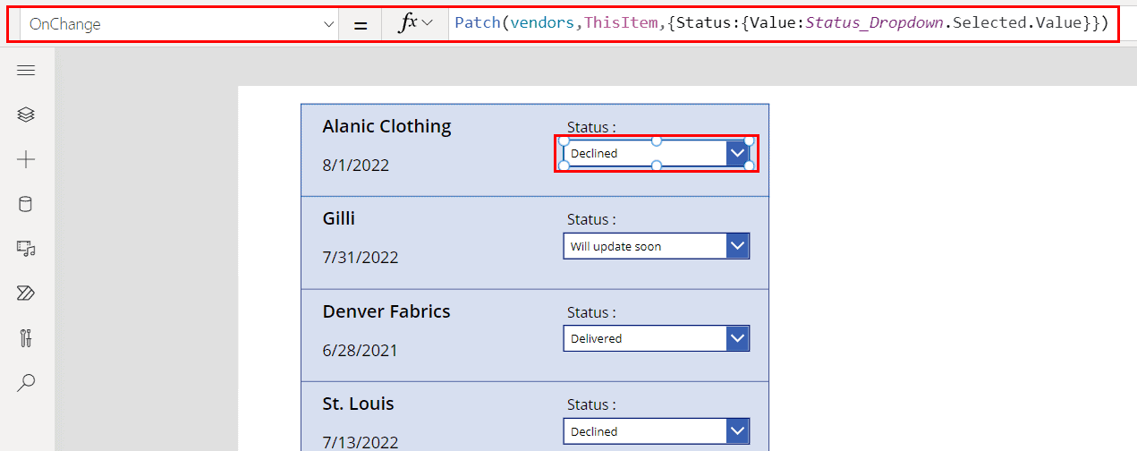 How to use Power Apps Gallery Dropdown Enjoy SharePoint