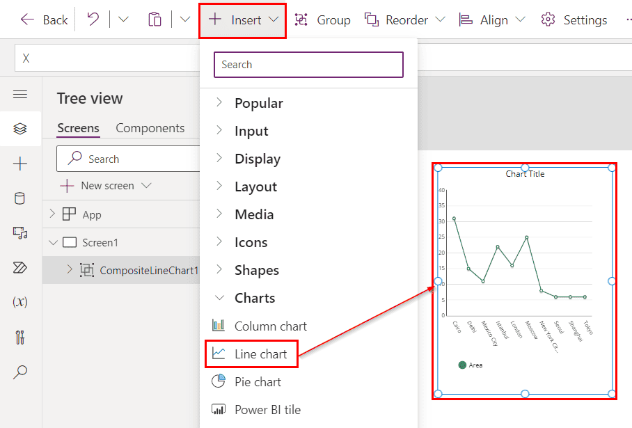 Power Apps Line Chart How To Build It Enjoy SharePoint