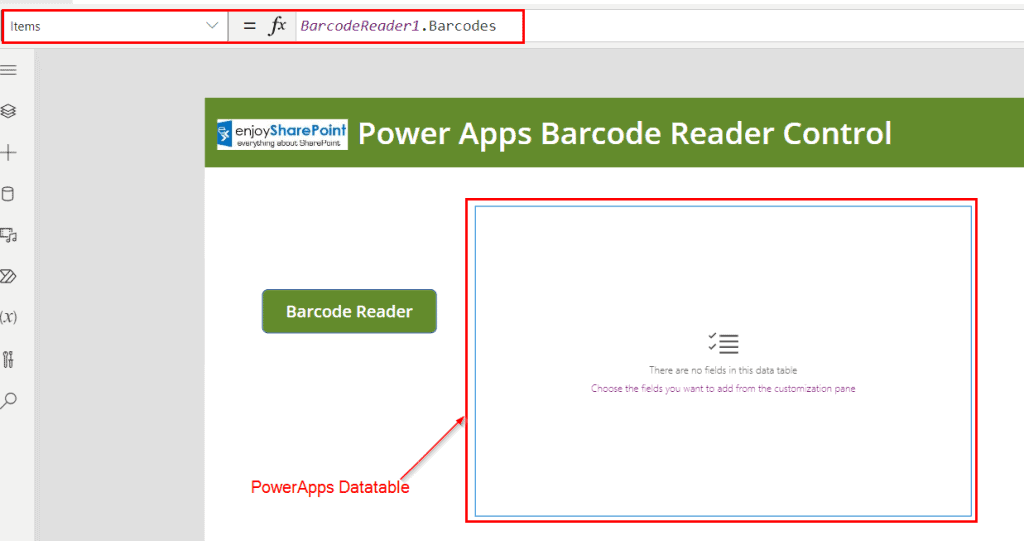 How to work with Power Apps Barcode Reader Control Enjoy SharePoint
