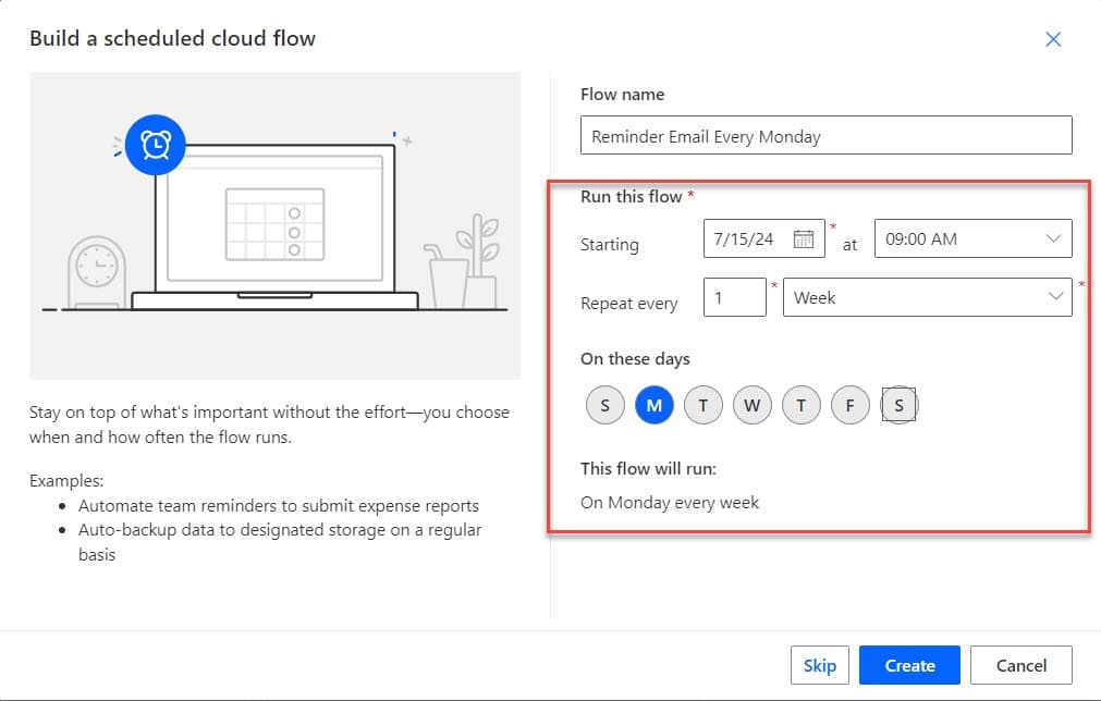 How to Create a Scheduled Cloud Flow in Power Automate? Enjoy SharePoint