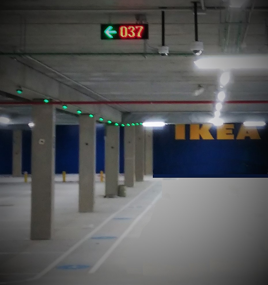 PARKING GUIDANCE INSTALLED IN IKEA MALLORCA ENKOA