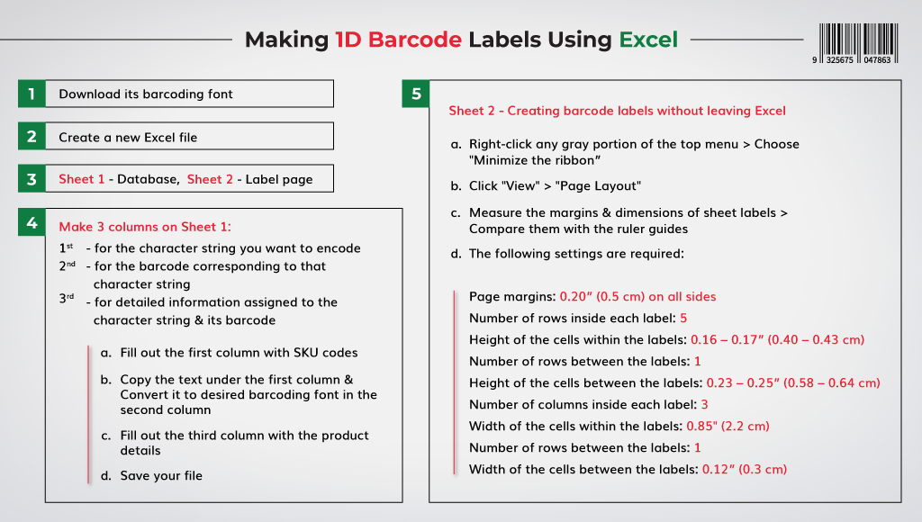 How to Print Barcode Labels From Excel & Word enKo Products