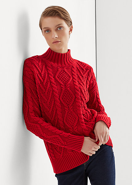 pull irlandais rouge