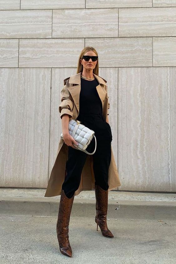 look styl&eacute; avec trench