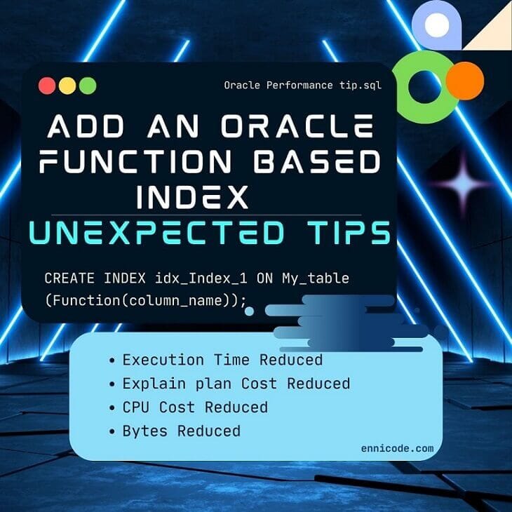 How to Add an Oracle Function Based Index Unexpected Tips Ennicode