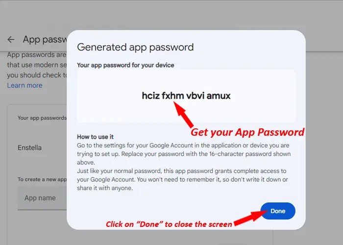 How to Create Google App Password to login in ThirdParty apps?